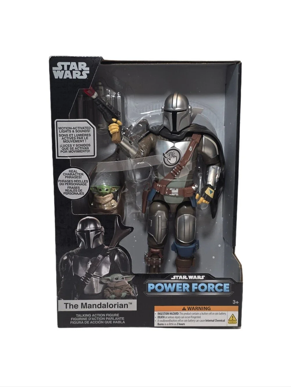 Disney Star Wars Power Force THE MANDALORIAN GROGU Talking Action Figure - NIB